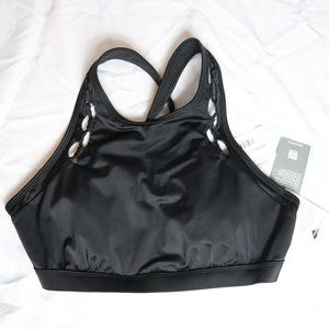 NWT Athleta High Neck Loop Bikini Top 34D/DD